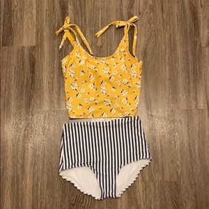 Pink Desert High rise Tankini- worn once